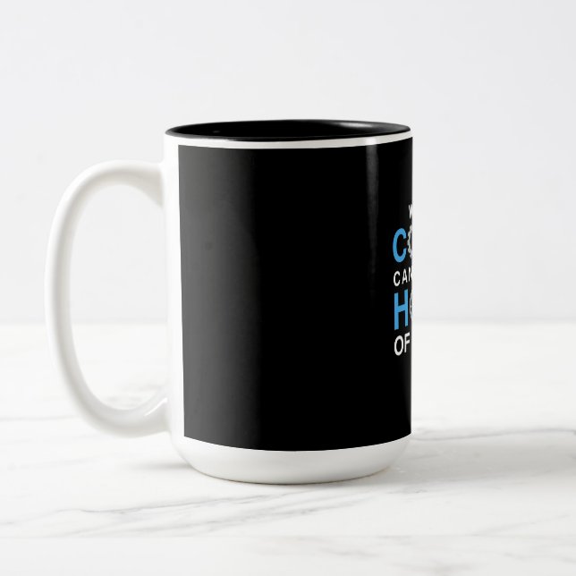 Caneca De Café Em Dois Tons Semanas de codificação do programador (Esquerda)