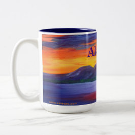 Caneca De Café Em Dois Tons Senhora Dormindo _ALASKA