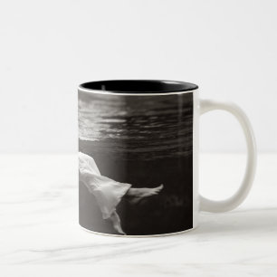 Caneca De Café Em Dois Tons Senhora no café
