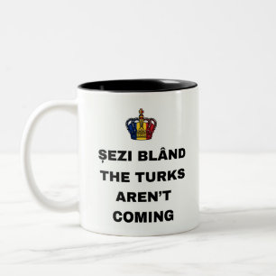 CANECA DE CAFÉ EM DOIS TONS SENTE-SE BEM, OS TURCOS NÃO VÊM