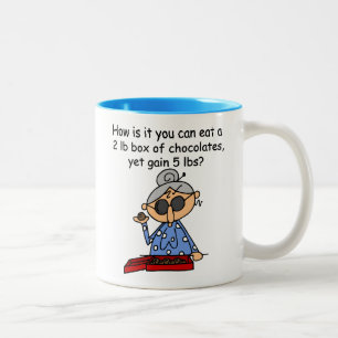 Caneca De Café Em Dois Tons Sentido do chocolate