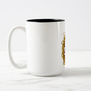 Caneca De Café Em Dois Tons Sentimento de Saucy - Impressão de Ketchup de Toma