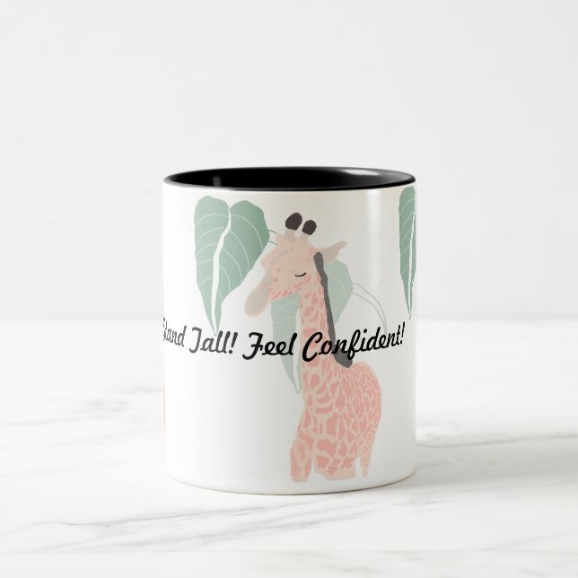 Caneca De Café Em Dois Tons Sentir Confiança Mug (Centro)