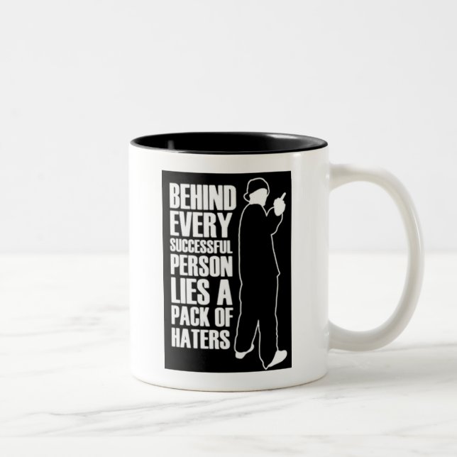 Caneca De Café Em Dois Tons Ser Bem-Sucedido Significa Ódio (Direita)