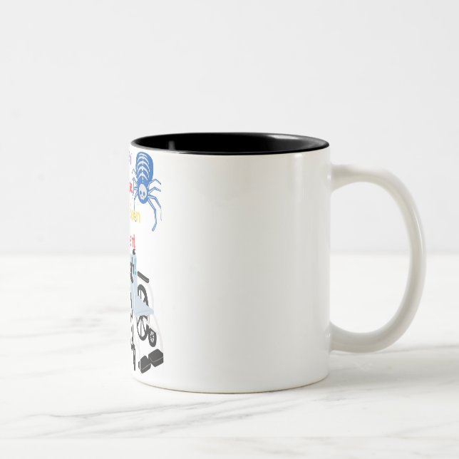 Caneca De Café Em Dois Tons Ser paciente não deve matar-lo (Direita)