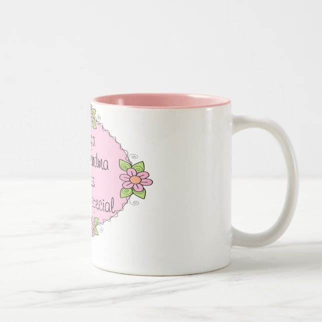 Caneca De Café Em Dois Tons Ser uma bisavó torna todo dia especial (Direita)