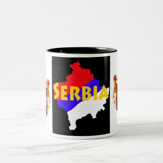 Caneca De Café Em Dois Tons Serbia/Kosovo (Centro)