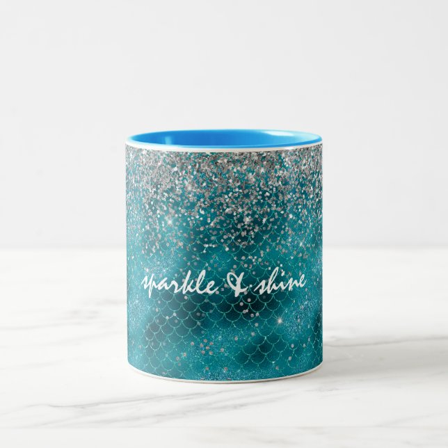 Caneca De Café Em Dois Tons Sereia de Silver Sparkle (Centro)