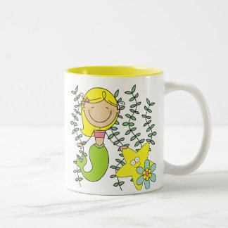 Caneca De Café Em Dois Tons Sereia Loira