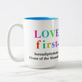 Caneca De Café Em Dois Tons Serendipitydodah Love First Mug