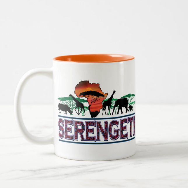 Caneca De Café Em Dois Tons Serengeti (Esquerda)