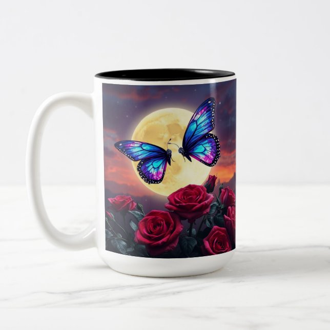 Caneca De Café Em Dois Tons Serenidade ao Luar (Esquerda)