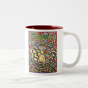 Caneca De Café Em Dois Tons Serenity Prayer Angel Mug