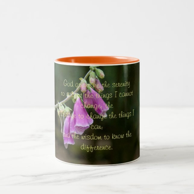 Caneca De Café Em Dois Tons Serenity Prayer Coffee Mug (Centro)