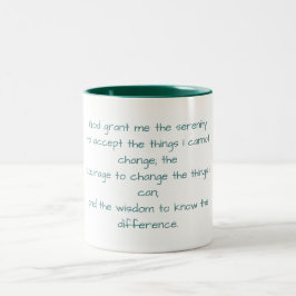 Caneca De Café Em Dois Tons Serenity Prayer Coffee Mug