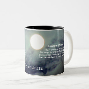 Caneca De Café Em Dois Tons Serenity Prayer Full Moon Inspiration