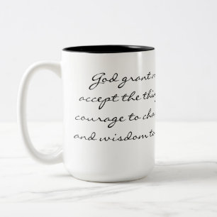 Caneca De Café Em Dois Tons Serenity Prayer Mug