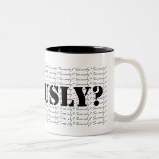 Caneca De Café Em Dois Tons Sério? Mugs de café