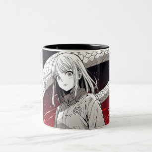 Caneca De Café Em Dois Tons Serpente e Mug Fortune