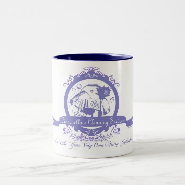 Caneca De Café Em Dois Tons Serviço da limpeza de Cinderella (Centro)