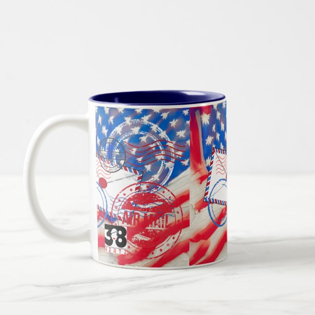 Caneca De Café Em Dois Tons Serviço Postal (Esquerda)