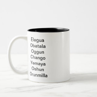 Caneca De Café Em Dois Tons Sete potências africanas