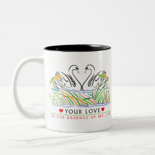 Caneca De Café Em Dois Tons Seu Amor é essência