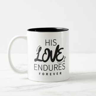 Caneca De Café Em Dois Tons Seu Evangelho do Amor Gráficos Jesus Cristo Juro d