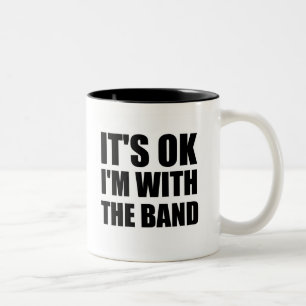 Caneca De Café Em Dois Tons Seu Im aprovado com a banda