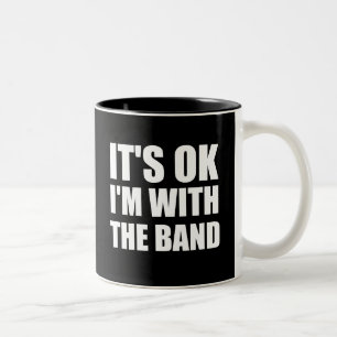 Caneca De Café Em Dois Tons Seu Im aprovado com a banda