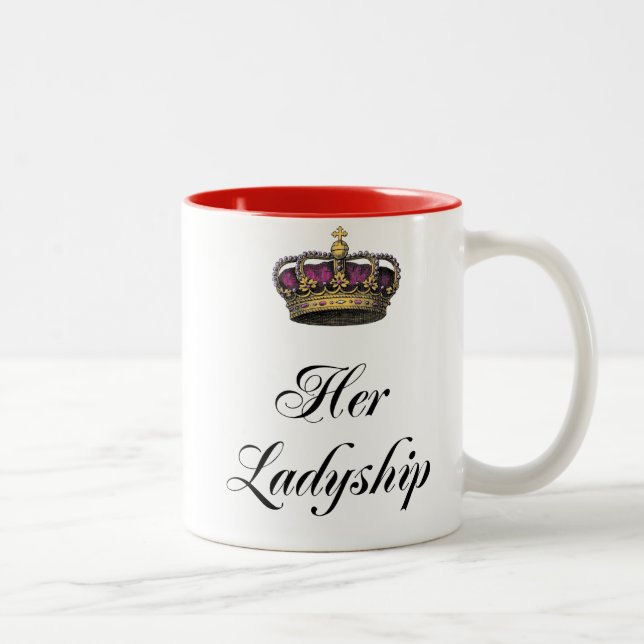 Caneca De Café Em Dois Tons Seu Ladyship (Direita)