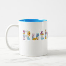 Seu nome em letras florais artísticas / Ruth