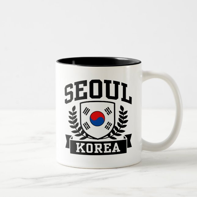 Caneca De Café Em Dois Tons Seul Coreia (Direita)