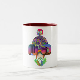 Caneca De Café Em Dois Tons Seus Olhos Estavam Vendo DEUS Novelty White