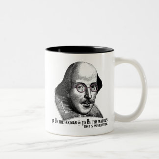 Caneca De Café Em Dois Tons Shakespeare Lennon II