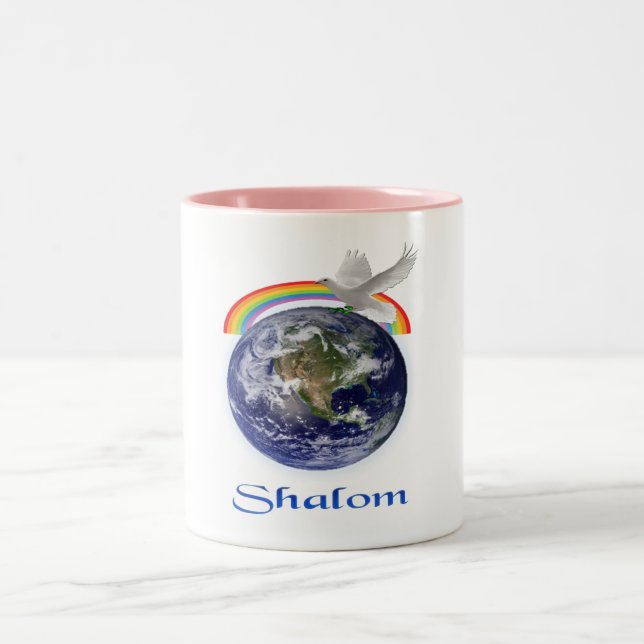 Caneca De Café Em Dois Tons Shalom (Centro)