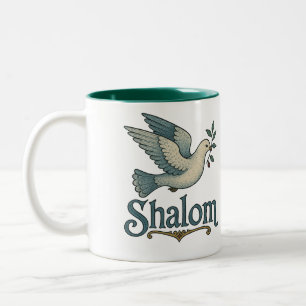 Caneca De Café Em Dois Tons Shalom Pombo Paz Terra