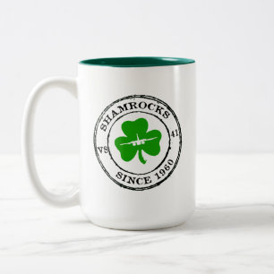 CANECA DE CAFÉ EM DOIS TONS SHAMROCKS DESDE 1960