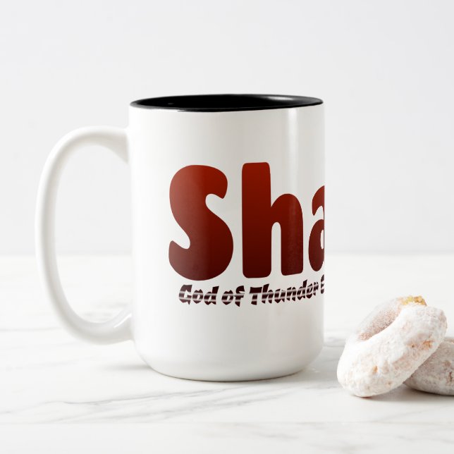 Caneca De Café Em Dois Tons Shango (Com Donut)