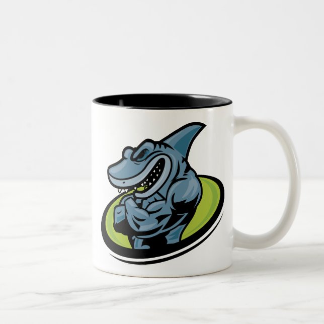 Caneca De Café Em Dois Tons shark (Direita)
