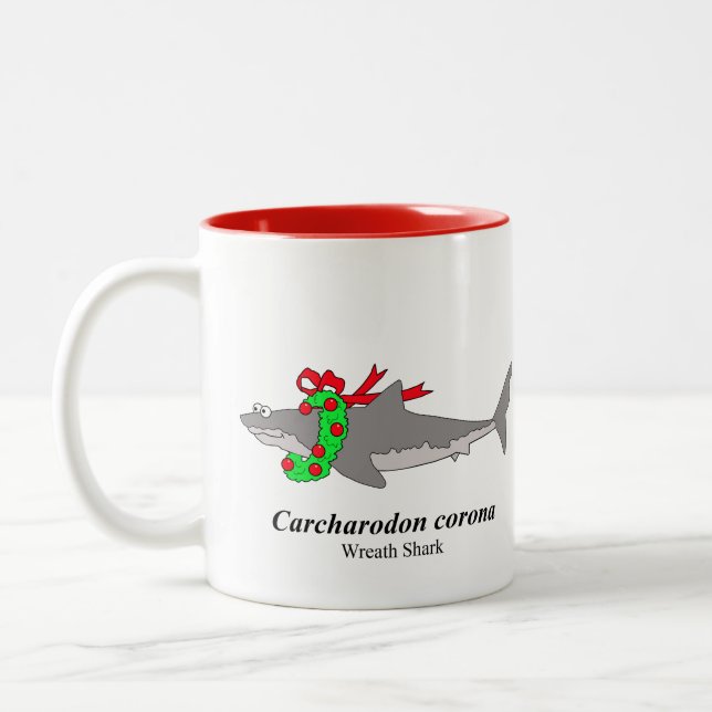 Caneca De Café Em Dois Tons Shark Wreath (Esquerda)