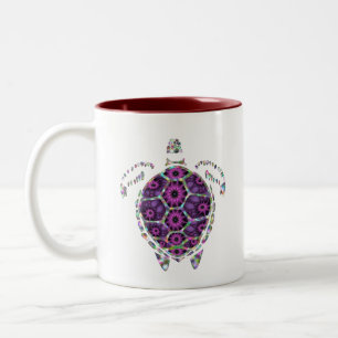 Caneca De Café Em Dois Tons Shell de Tartaruga Puro Fatual