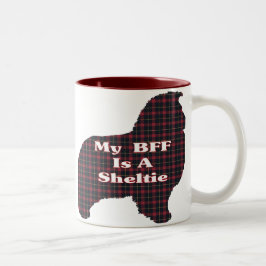 Caneca De Café Em Dois Tons Sheltie BFF Gifts