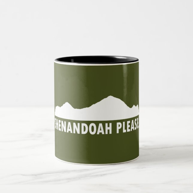 Caneca De Café Em Dois Tons Shenandoah por favor (Centro)