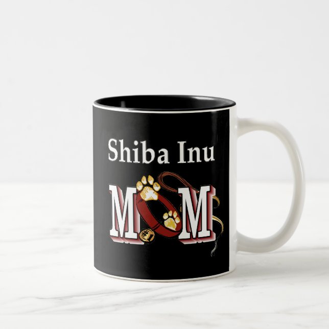 Caneca De Café Em Dois Tons Shiba Inu Mãe Mug (Direita)