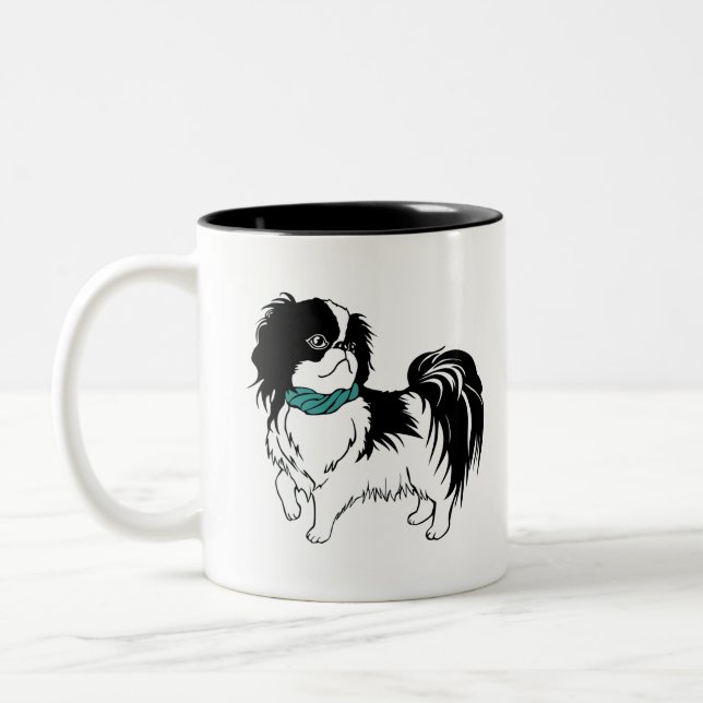 Caneca De Café Em Dois Tons Shih Tzu (Esquerda)