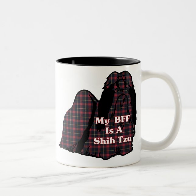Caneca De Café Em Dois Tons Shih Tzu BFF Mug (Direita)