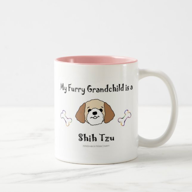 Caneca De Café Em Dois Tons ShihTzu (Direita)