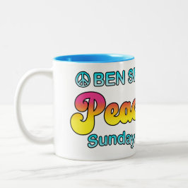 Caneca De Café Em Dois Tons Show de Domingo de Paz e Amor de Ben Sherman