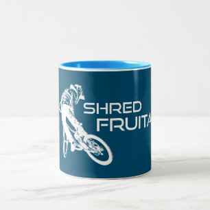 Caneca De Café Em Dois Tons Shred Fruita Colorado Mountain Biking